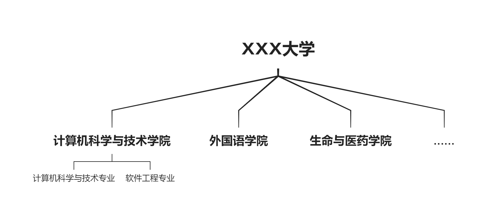 XXX大学组织架构